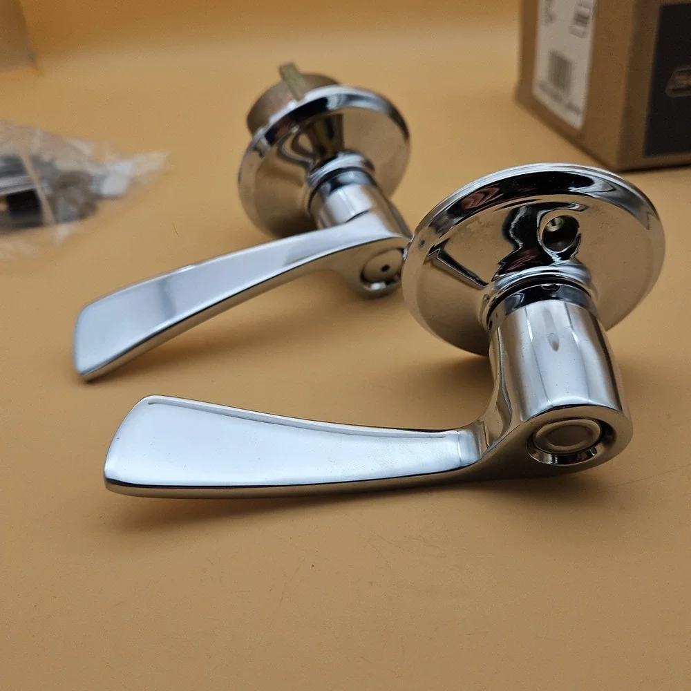 Schlage Allegion Bed & Bath F40 MER 625 1 3/4 DR Door Handle Chrome New